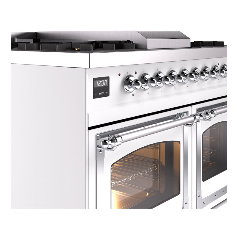 Nostalgie II Noblesse 40 inch Dual Fuel Range with 6 Burners UND40FNMPWHC