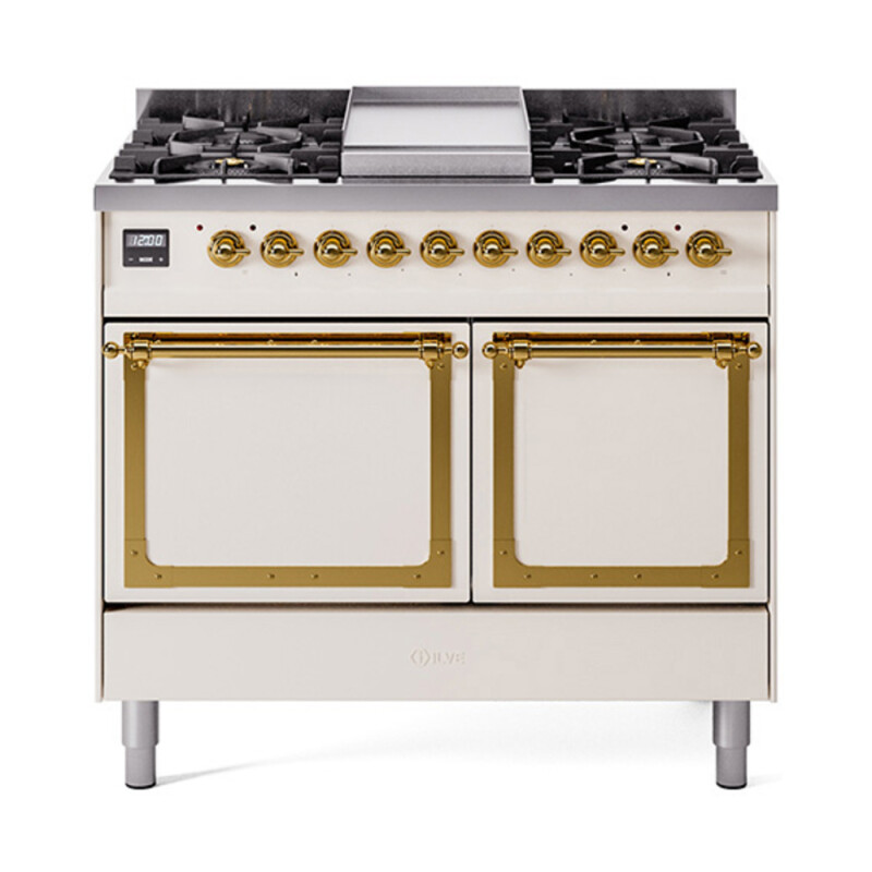 Nostalgie II Noblesse 40 inch Dual Fuel Range with 6 Burners UND40FQNMPAWG