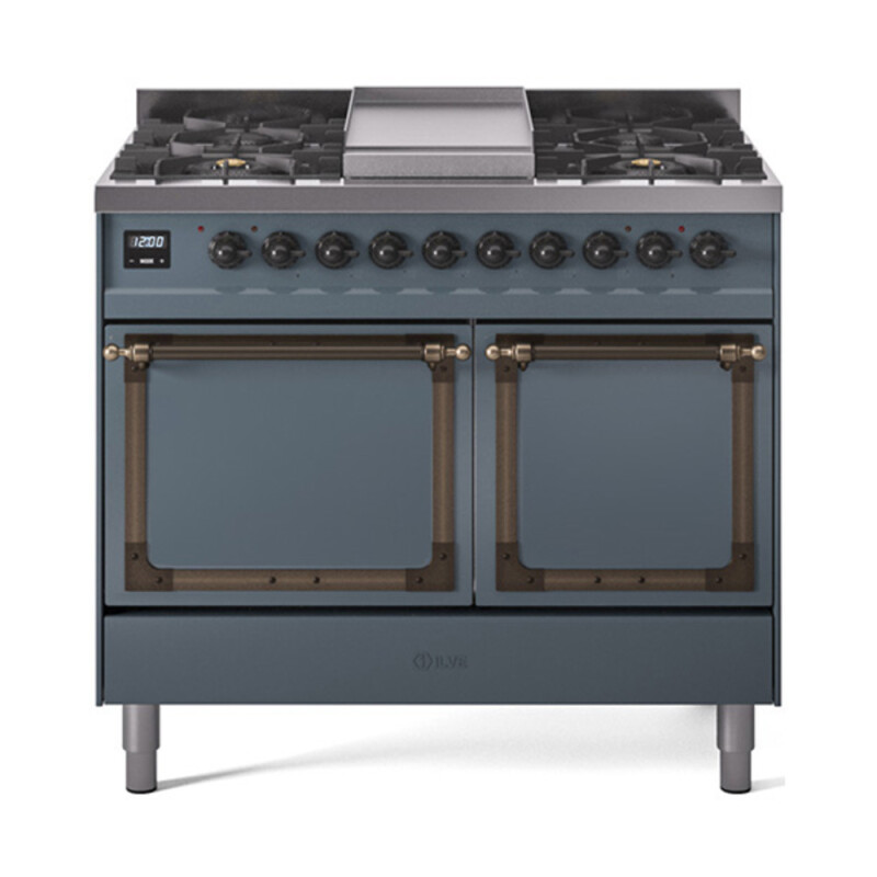 Nostalgie II Noblesse 40 inch Dual Fuel Range with 6 Burners UND40FQNMPBGBLP