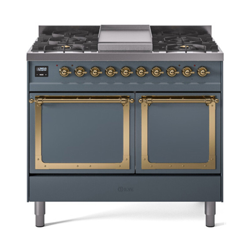 Nostalgie II Noblesse 40 inch Dual Fuel Range with 6 Burners UND40FQNMPBGG