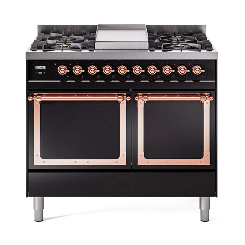 Nostalgie II Noblesse 40 inch Dual Fuel Range with 6 Burners UND40FQNMPBKP