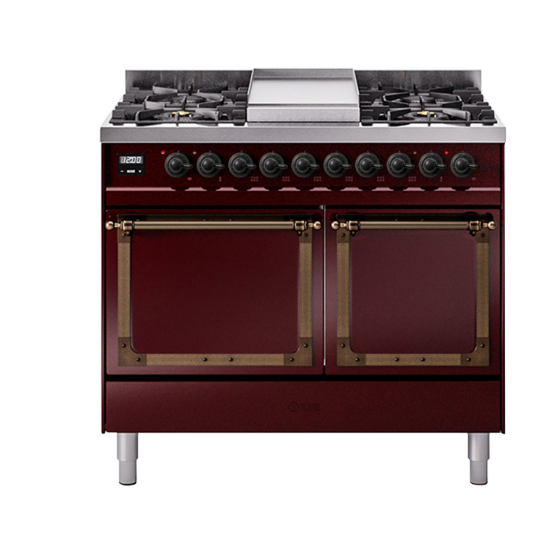 Nostalgie II Noblesse 40 inch Dual Fuel Range with 6 Burners UND40FQNMPBUBLP