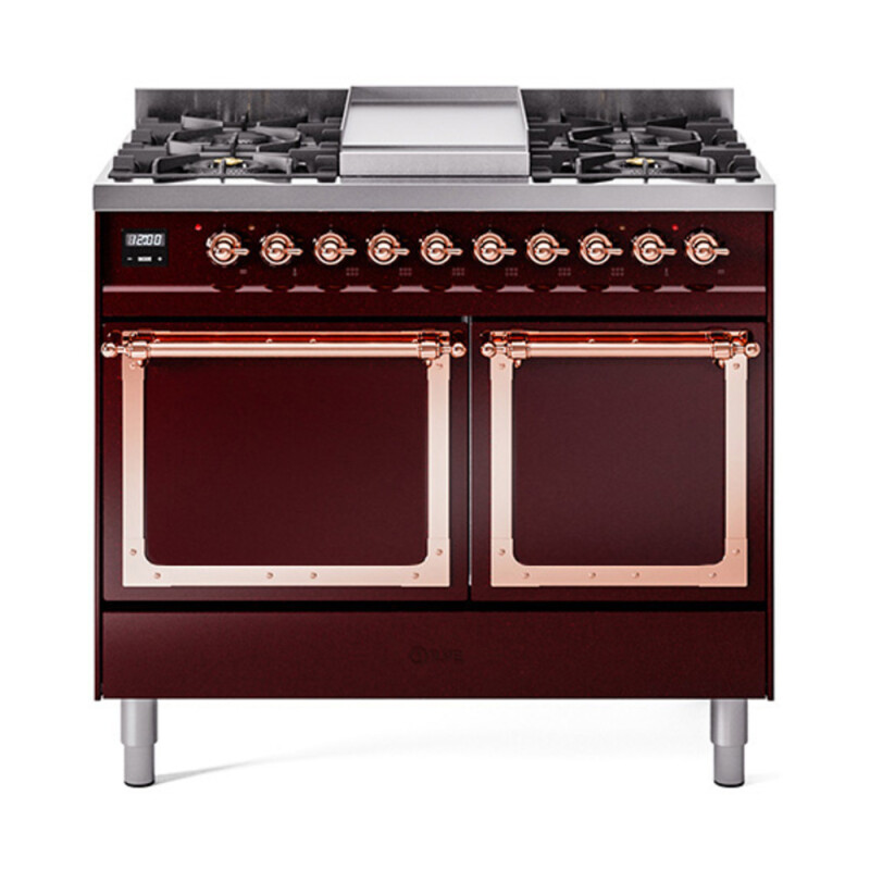 Nostalgie II Noblesse 40 inch Dual Fuel Range with 6 Burners UND40FQNMPBUPLP