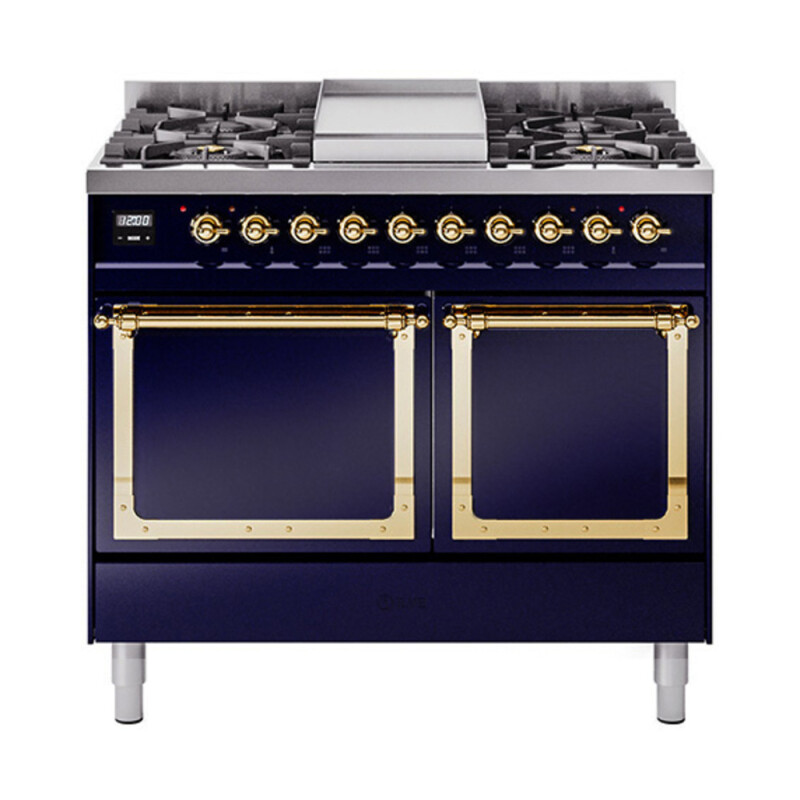 Nostalgie II Noblesse 40 inch Dual Fuel Range with 6 Burners UND40FQNMPMBG