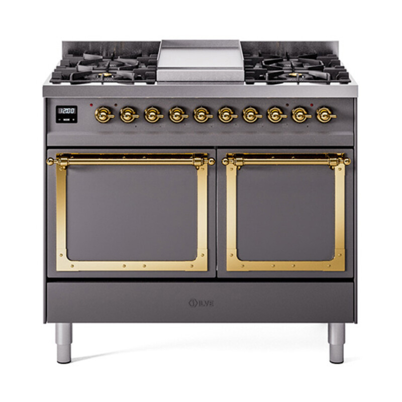 Nostalgie II Noblesse 40 inch Dual Fuel Range with 6 Burners UND40FQNMPMGG