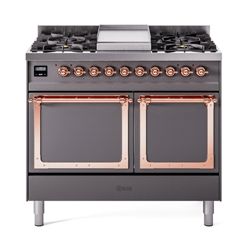 Nostalgie II Noblesse 40 inch Dual Fuel Range with 6 Burners UND40FQNMPMGP