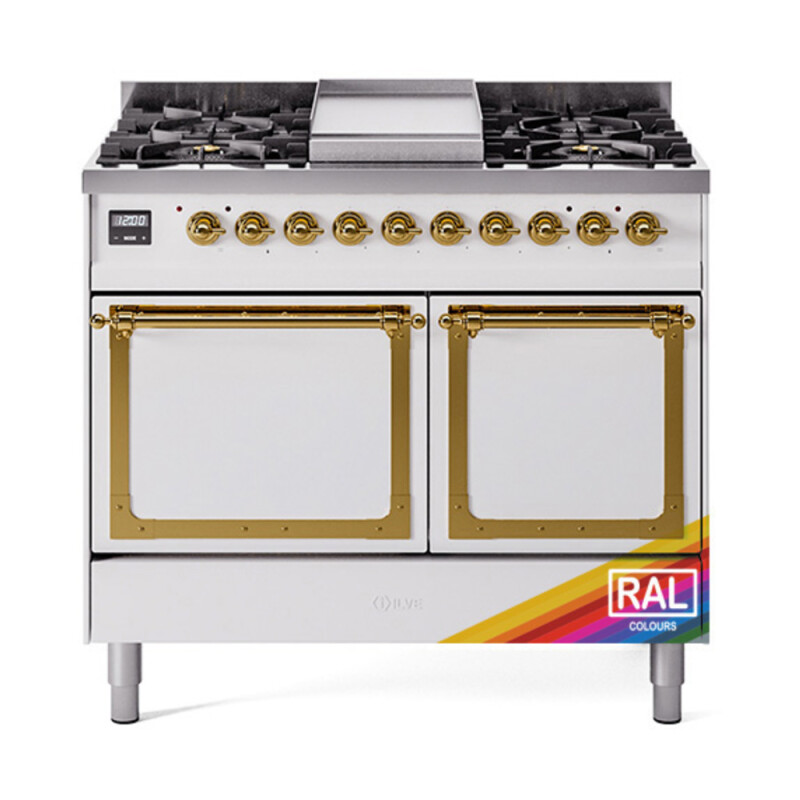 Nostalgie II Noblesse 40 inch Dual Fuel Range with 6 Burners UND40FQNMPRAGLP