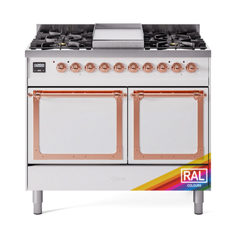 Nostalgie II Noblesse 40 inch Dual Fuel Range with 6 Burners UND40FQNMPRAP