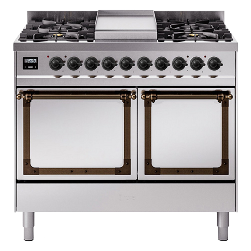 Nostalgie II Noblesse 40 inch Dual Fuel Range with 6 Burners UND40FQNMPSSB