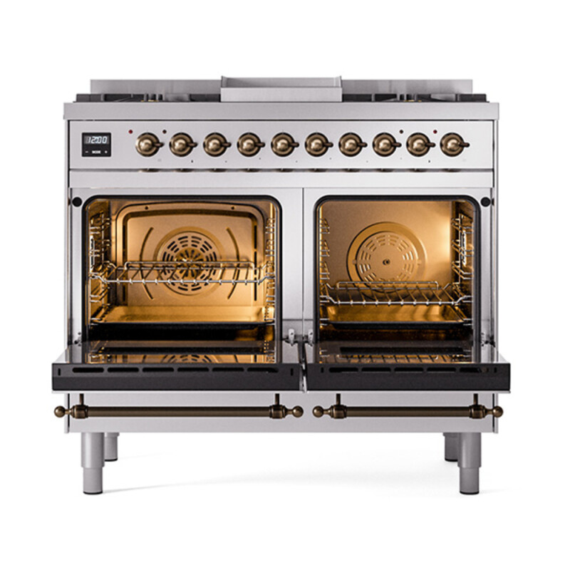 Nostalgie II Noblesse 40 inch Dual Fuel Range with 6 Burners UND40FQNMPSSB