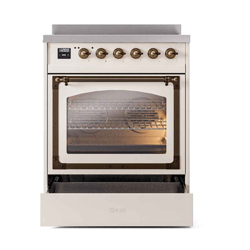Nostalgie II Noblesse 30 inch Induction Range with 4 Elements UNI304NMPAWB