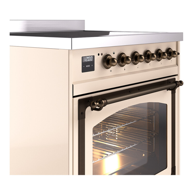 Nostalgie II Noblesse 30 inch Induction Range with 4 Elements UNI304NMPAWB