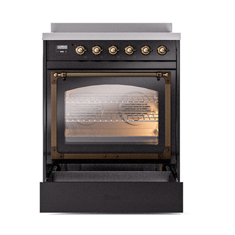 Nostalgie II Noblesse 30 inch Induction Range with 4 Elements UNI304NMPBKB