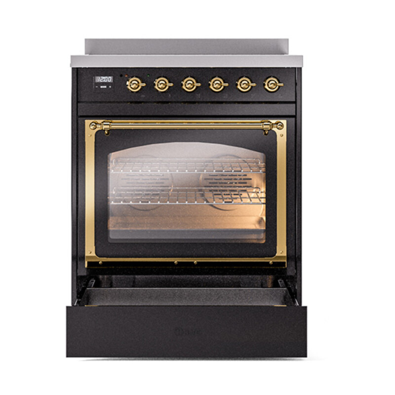 Nostalgie II Noblesse 30 inch Induction Range with 4 Elements UNI304NMPBKG