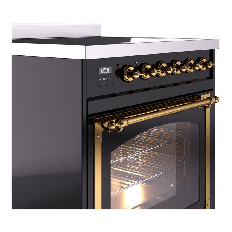 Nostalgie II Noblesse 30 inch Induction Range with 4 Elements UNI304NMPBKG