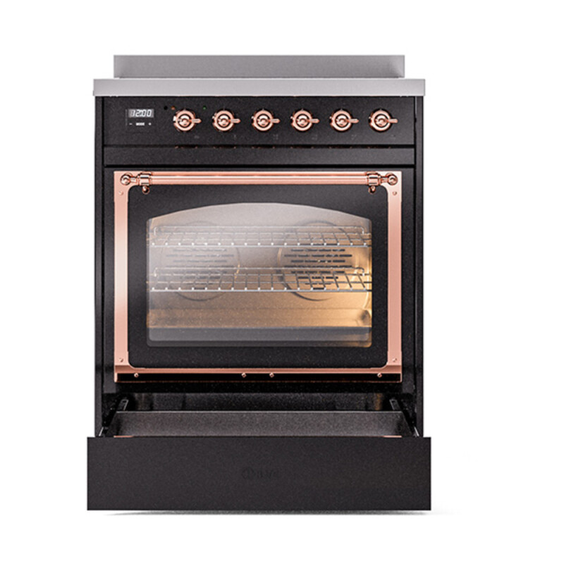 Nostalgie II Noblesse 30 inch Induction Range with 4 Elements UNI304NMPBKP