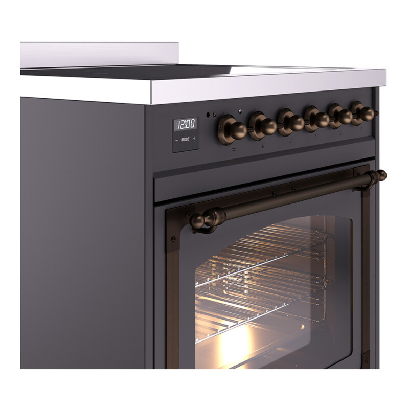 Nostalgie II Noblesse 30 inch Induction Range with 4 Elements UNI304NMPMGB