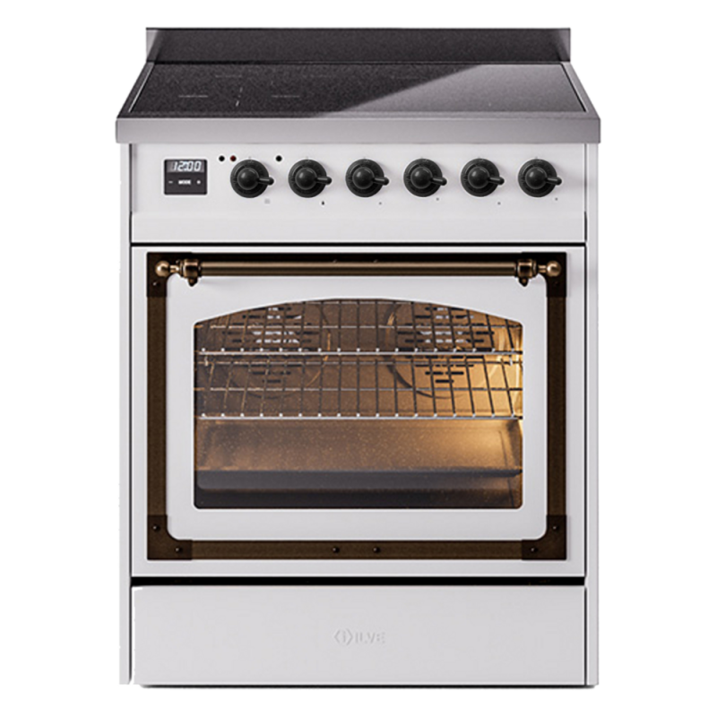 Nostalgie II Noblesse 30 inch Induction Range with 4 Elements UNI304NMPWHB