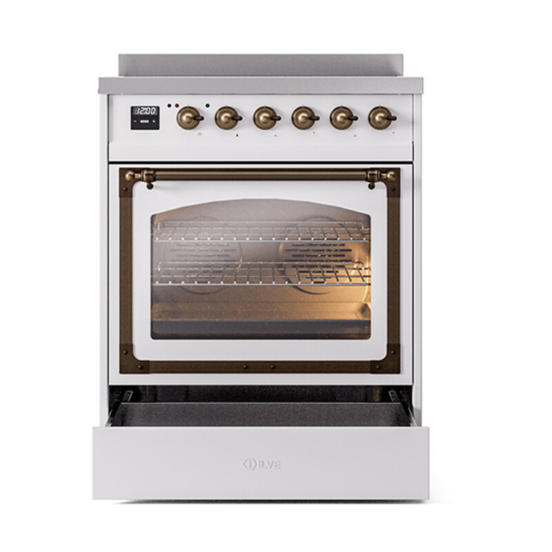 Nostalgie II Noblesse 30 inch Induction Range with 4 Elements UNI304NMPWHB