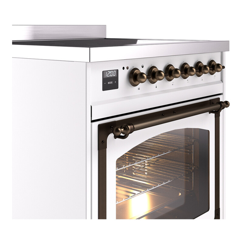 Nostalgie II Noblesse 30 inch Induction Range with 4 Elements UNI304NMPWHB