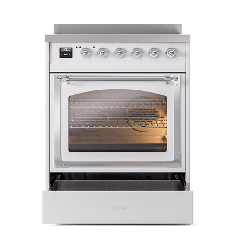 Nostalgie II Noblesse 30 inch Induction Range with 4 Elements UNI304NMPWHC