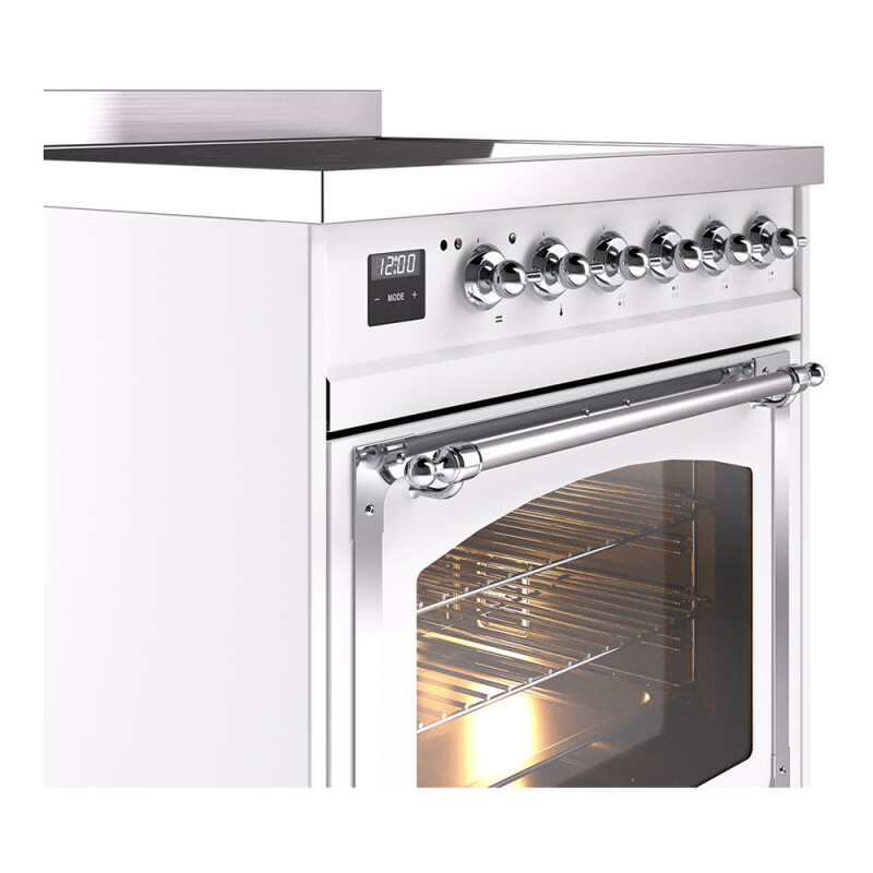 Nostalgie II Noblesse 30 inch Induction Range with 4 Elements UNI304NMPWHC