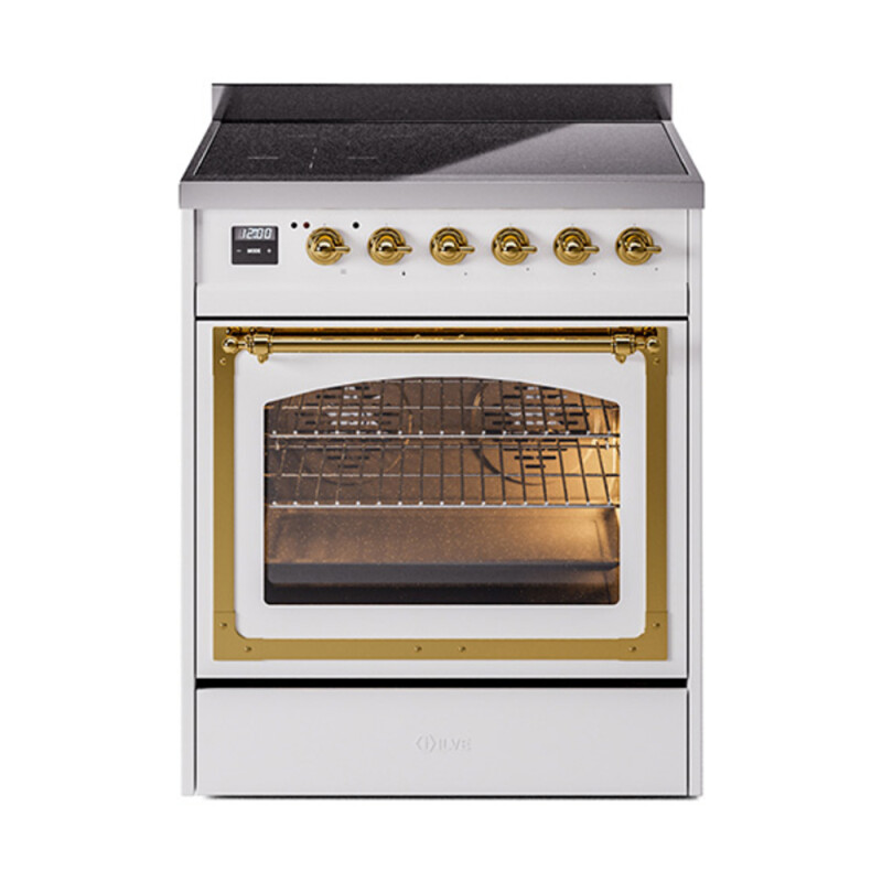 Nostalgie II Noblesse 30 inch Induction Range with 4 Elements UNI304NMPWHG