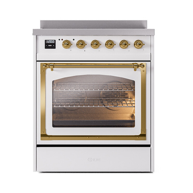 Nostalgie II Noblesse 30 inch Induction Range with 4 Elements UNI304NMPWHG