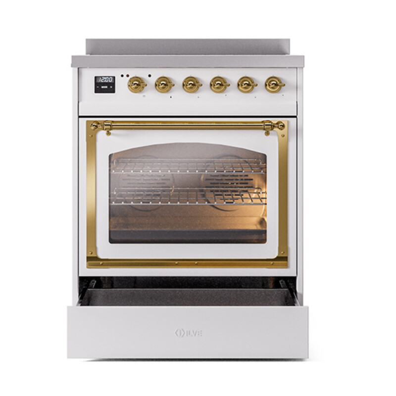 Nostalgie II Noblesse 30 inch Induction Range with 4 Elements UNI304NMPWHG