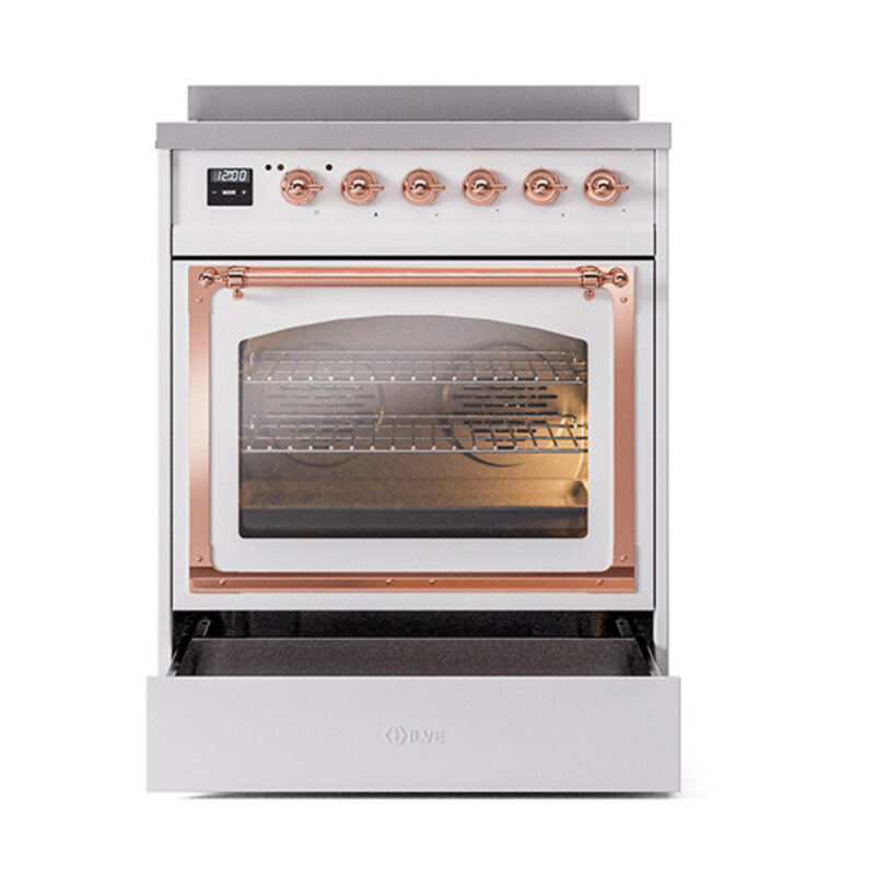 Nostalgie II Noblesse 30 inch Induction Range with 4 Elements UNI304NMPWHP