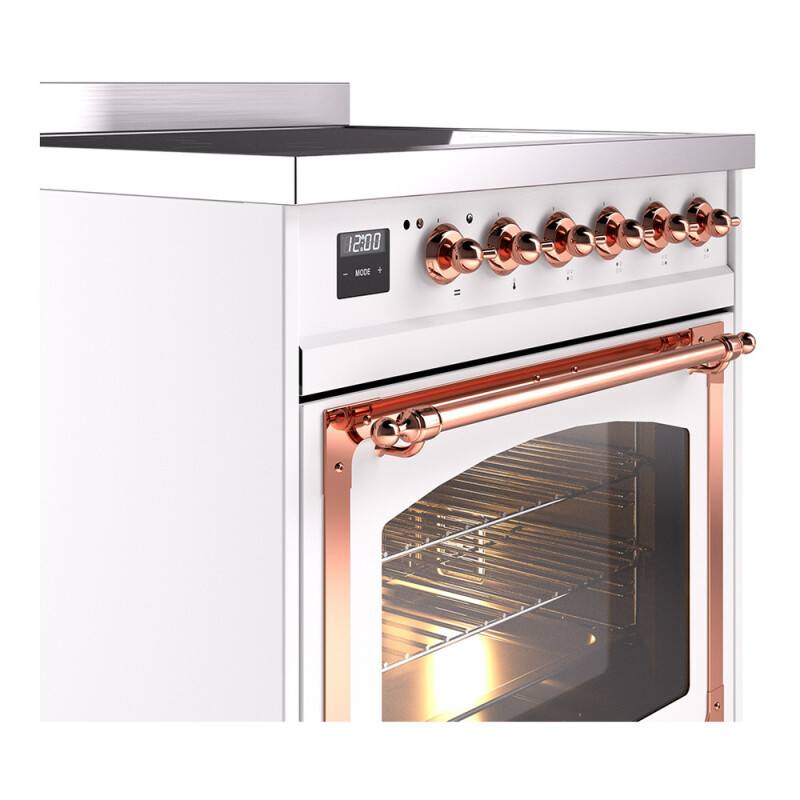 Nostalgie II Noblesse 30 inch Induction Range with 4 Elements UNI304NMPWHP