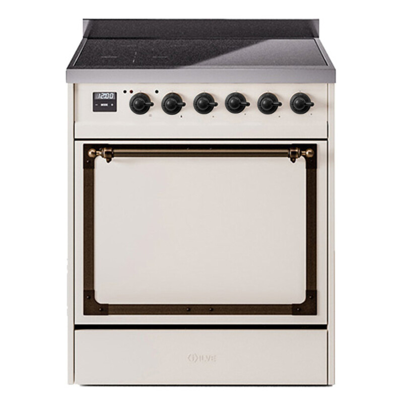 Nostalgie II Noblesse 30 inch Induction Range with 4 Elements UNI304QNMPAWB