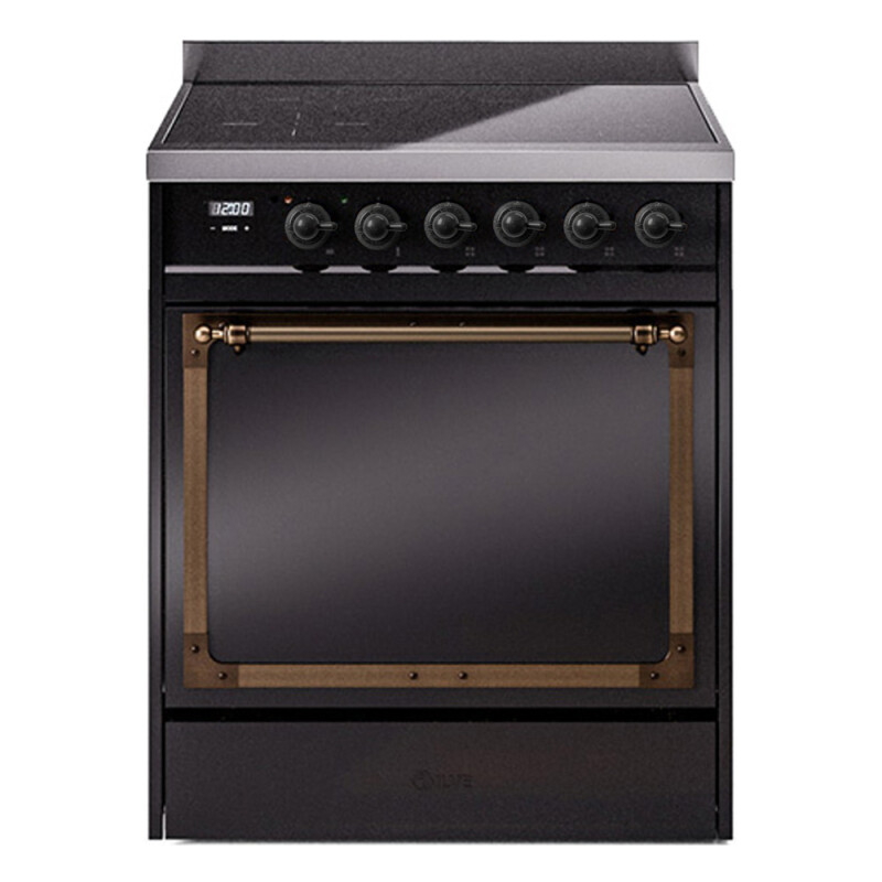 Nostalgie II Noblesse 30 inch Induction Range with 4 Elements UNI304QNMPBKB