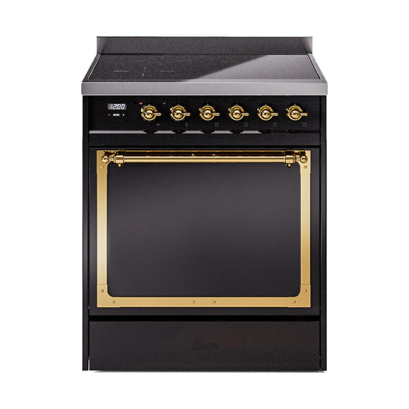 Nostalgie II Noblesse 30 inch Induction Range with 4 Elements UNI304QNMPBKG