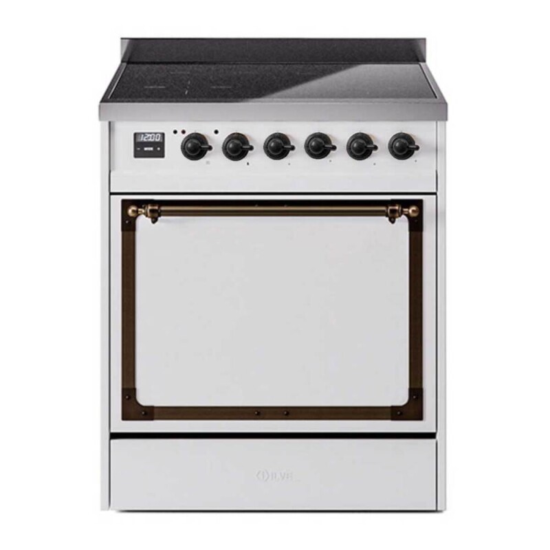 Nostalgie II Noblesse 30 inch Induction Range with 4 Elements UNI304QNMPWHB