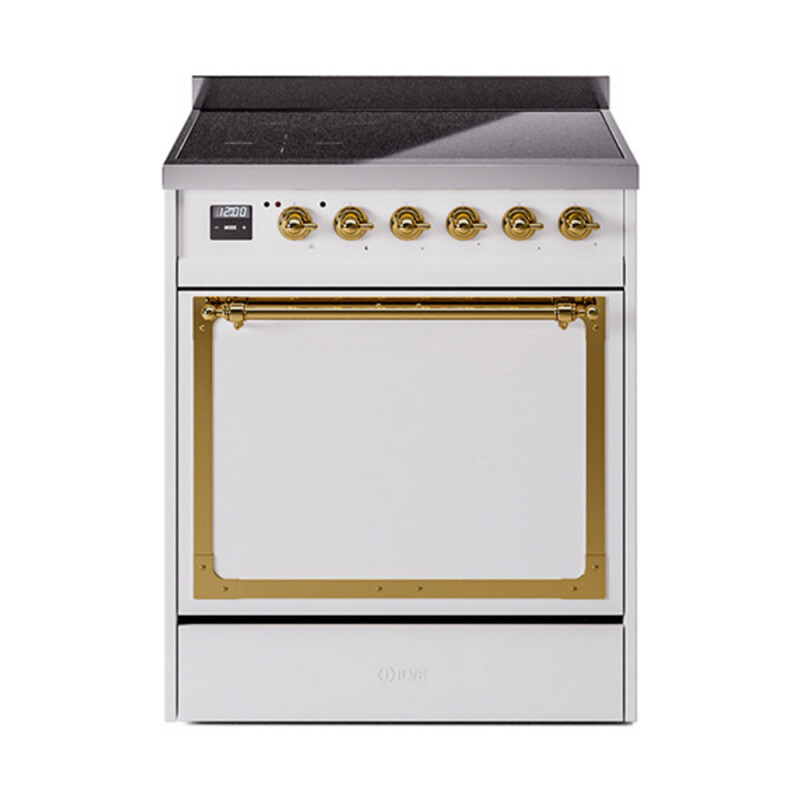 Nostalgie II Noblesse 30 inch Induction Range with 4 Elements UNI304QNMPWHG