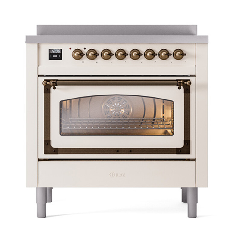 Nostalgie II Noblesse 36 inch Induction Range with 5 Elements UNI366NMPAWB