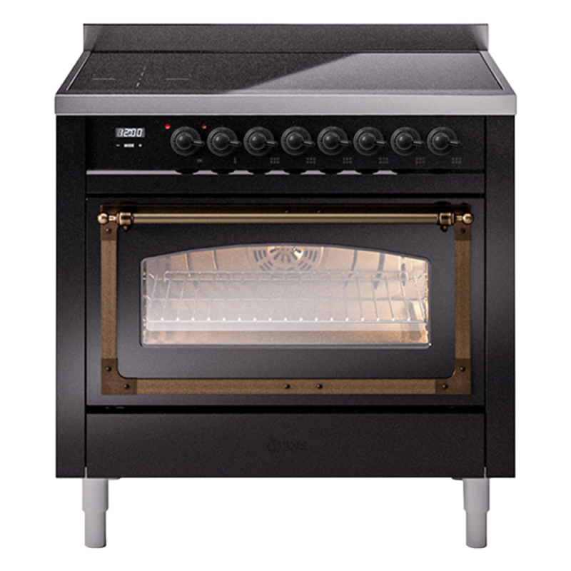 Nostalgie II Noblesse 36 inch Induction Range with 5 Elements UNI366NMPBKB