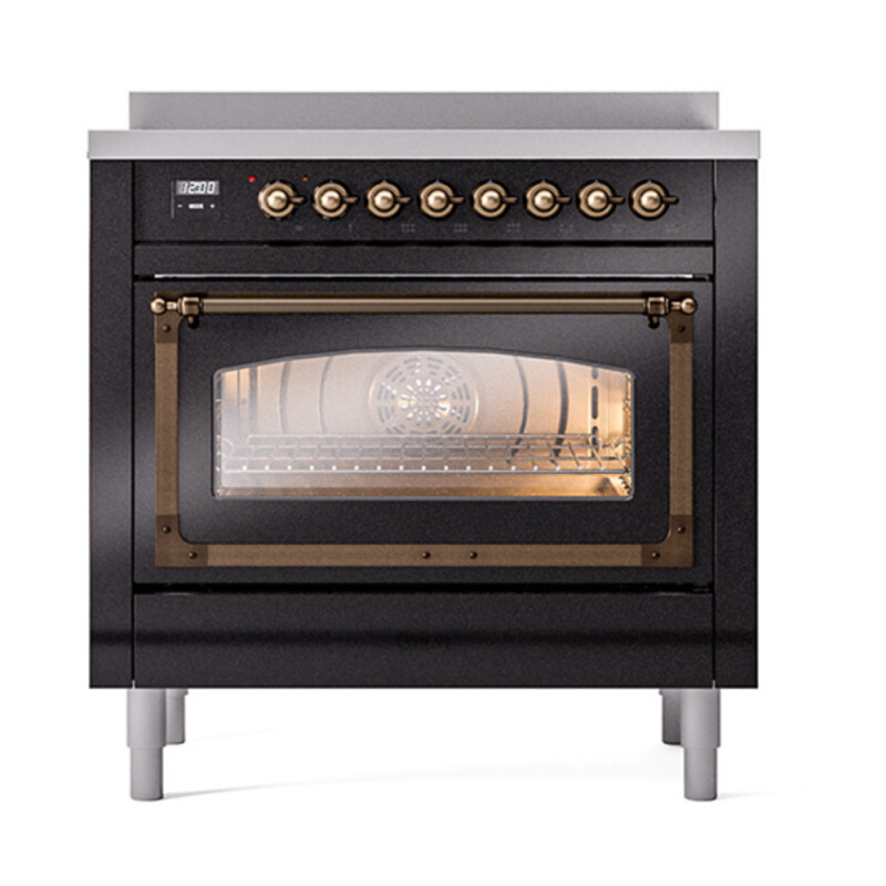 Nostalgie II Noblesse 36 inch Induction Range with 5 Elements UNI366NMPBKB