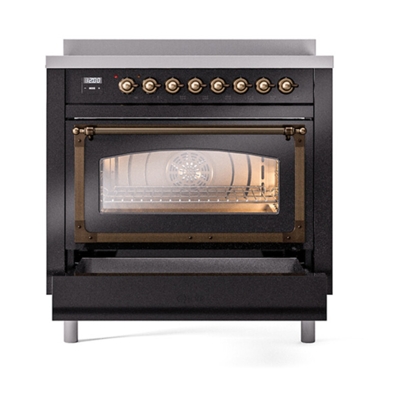 Nostalgie II Noblesse 36 inch Induction Range with 5 Elements UNI366NMPBKB
