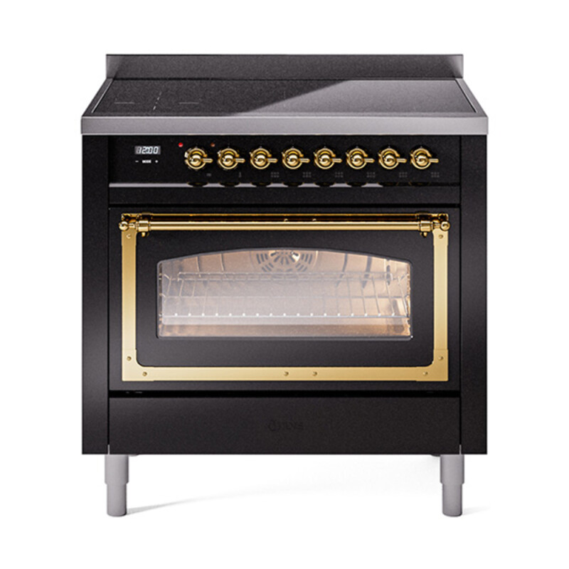 Nostalgie II Noblesse 36 inch Induction Range with 5 Elements UNI366NMPBKG