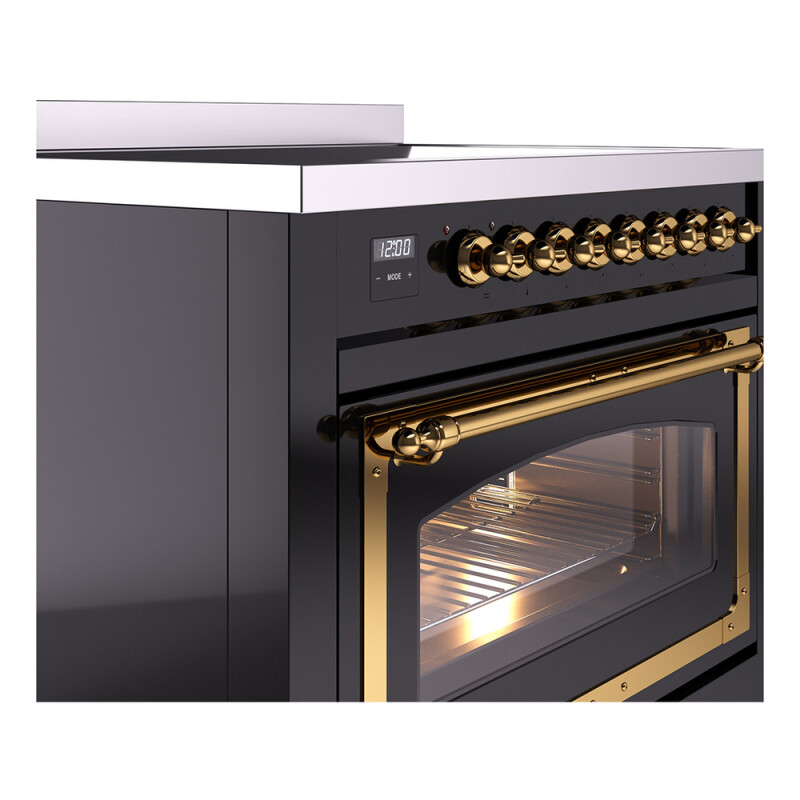 Nostalgie II Noblesse 36 inch Induction Range with 5 Elements UNI366NMPBKG