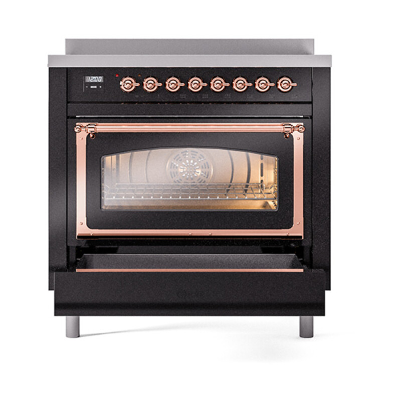 Nostalgie II Noblesse 36 inch Induction Range with 5 Elements UNI366NMPBKP