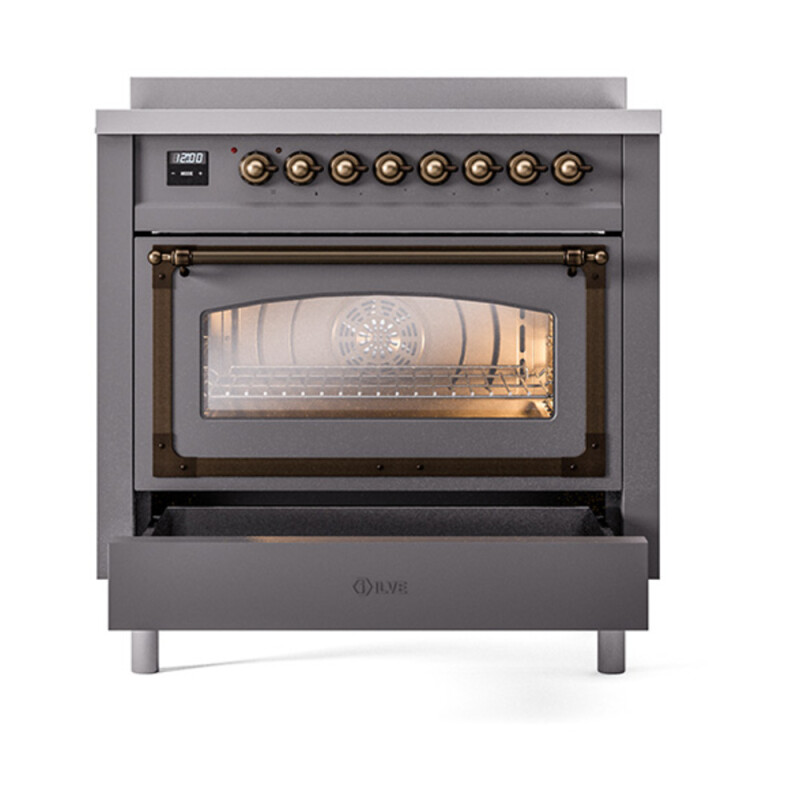 Nostalgie II Noblesse 36 inch Induction Range with 5 Elements UNI366NMPMGB