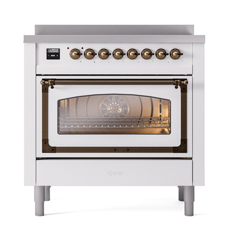 Nostalgie II Noblesse 36 inch Induction Range with 5 Elements UNI366NMPWHB