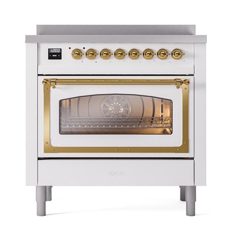 Nostalgie II Noblesse 36 inch Induction Range with 5 Elements UNI366NMPWHG