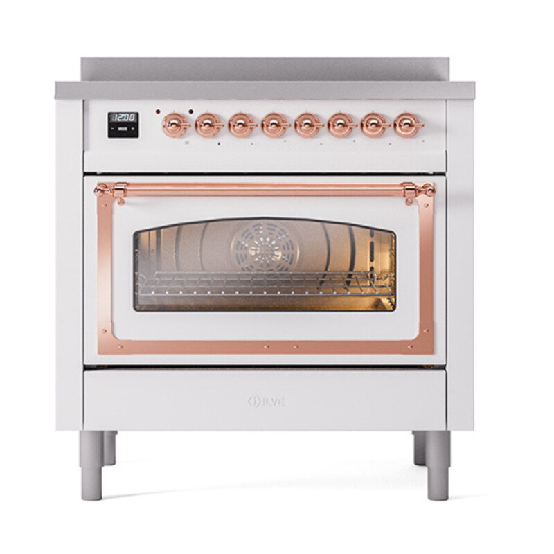 Nostalgie II Noblesse 36 inch Induction Range with 5 Elements UNI366NMPWHP