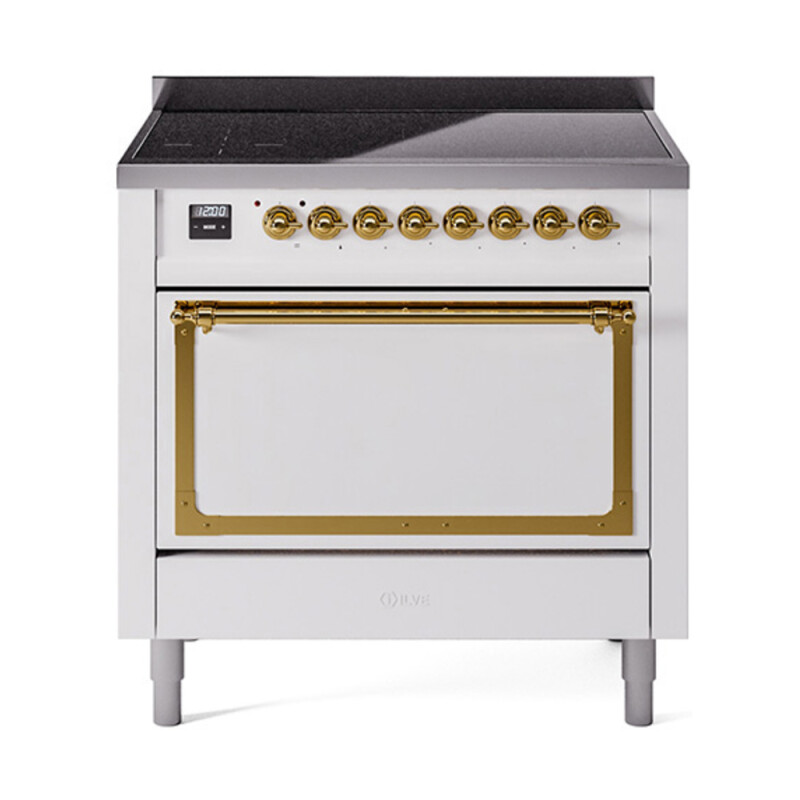 Nostalgie II Noblesse 36 inch Induction Range with 5 Elements UNI366QNMPWHG