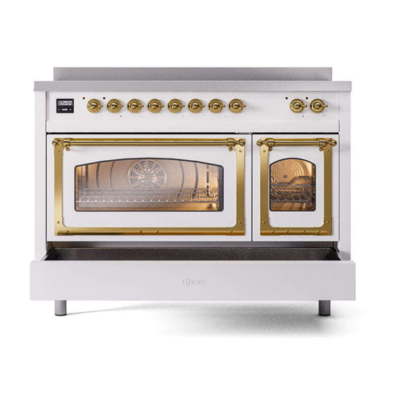 Nostalgie II Noblesse 48 inch Induction Range with 6 Elements UNI486NMPWHG
