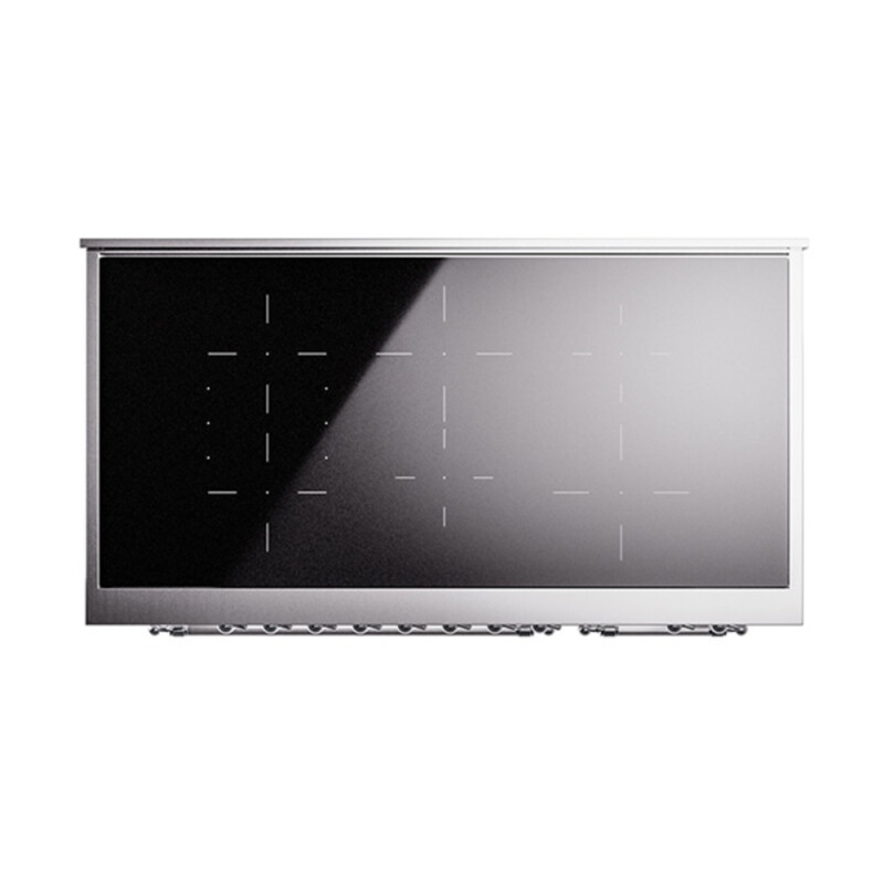 Nostalgie II Noblesse 48″ Induction Range (Solid Door, White, Chrome) UNI486QNMPWHC